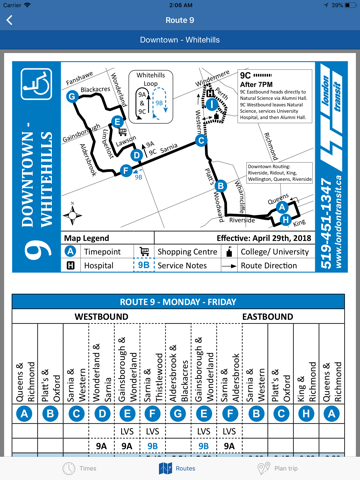 trackLTC (London Transit) - náhled