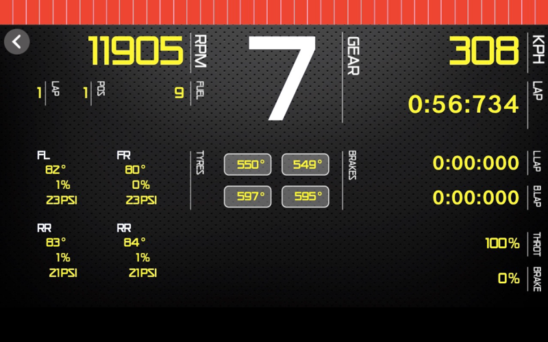 Sim Racing Dash for F2018 screenshot 2