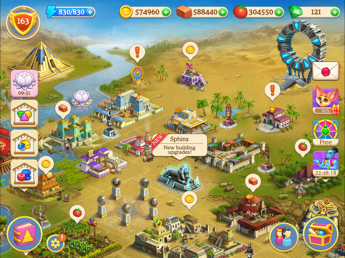Cradle of Empires Match3 Game App voor iPhone, iPad en iPod touch