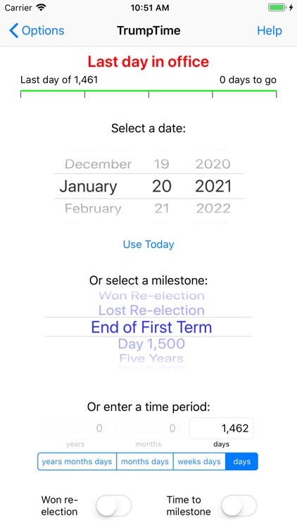 TrumpTime Date Calculator screenshot-3