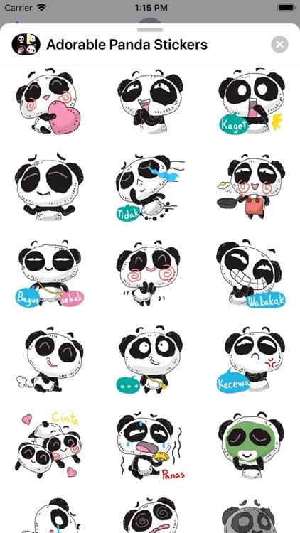 Adorable Panda Stickers screenshot-5