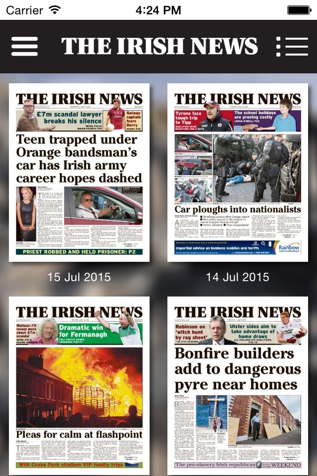 The Irish News Digital Edition screenshot 2