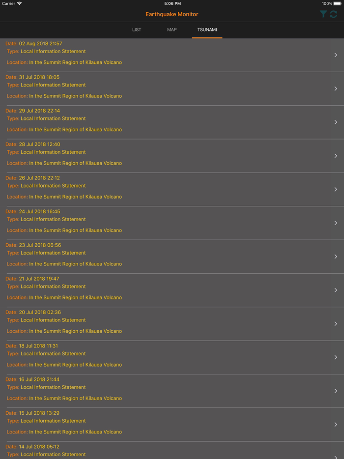 My Earthquake Monitor