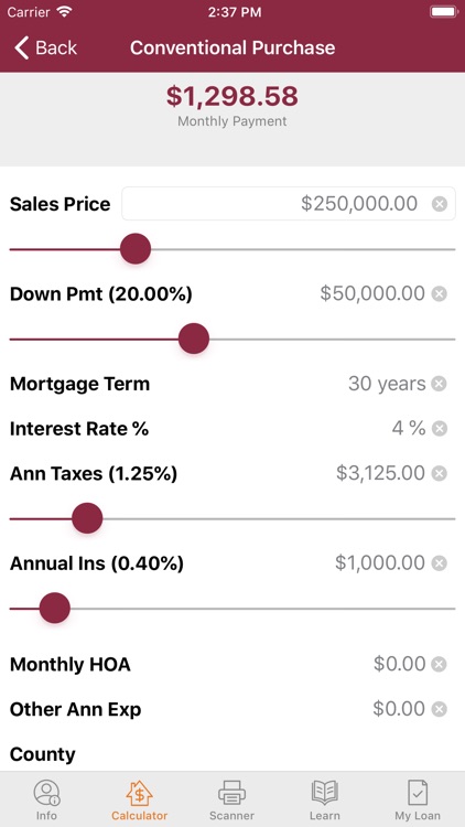 JCB Mortgage Calculator