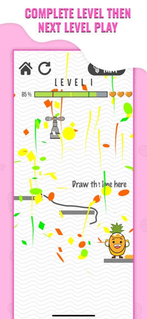 Happy Pineapple Draw Line(圖5)-速報App