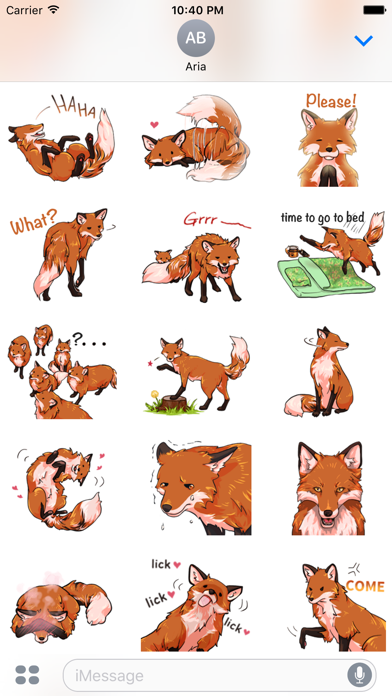 Red Fox FoxMoji Stickers screenshot 3
