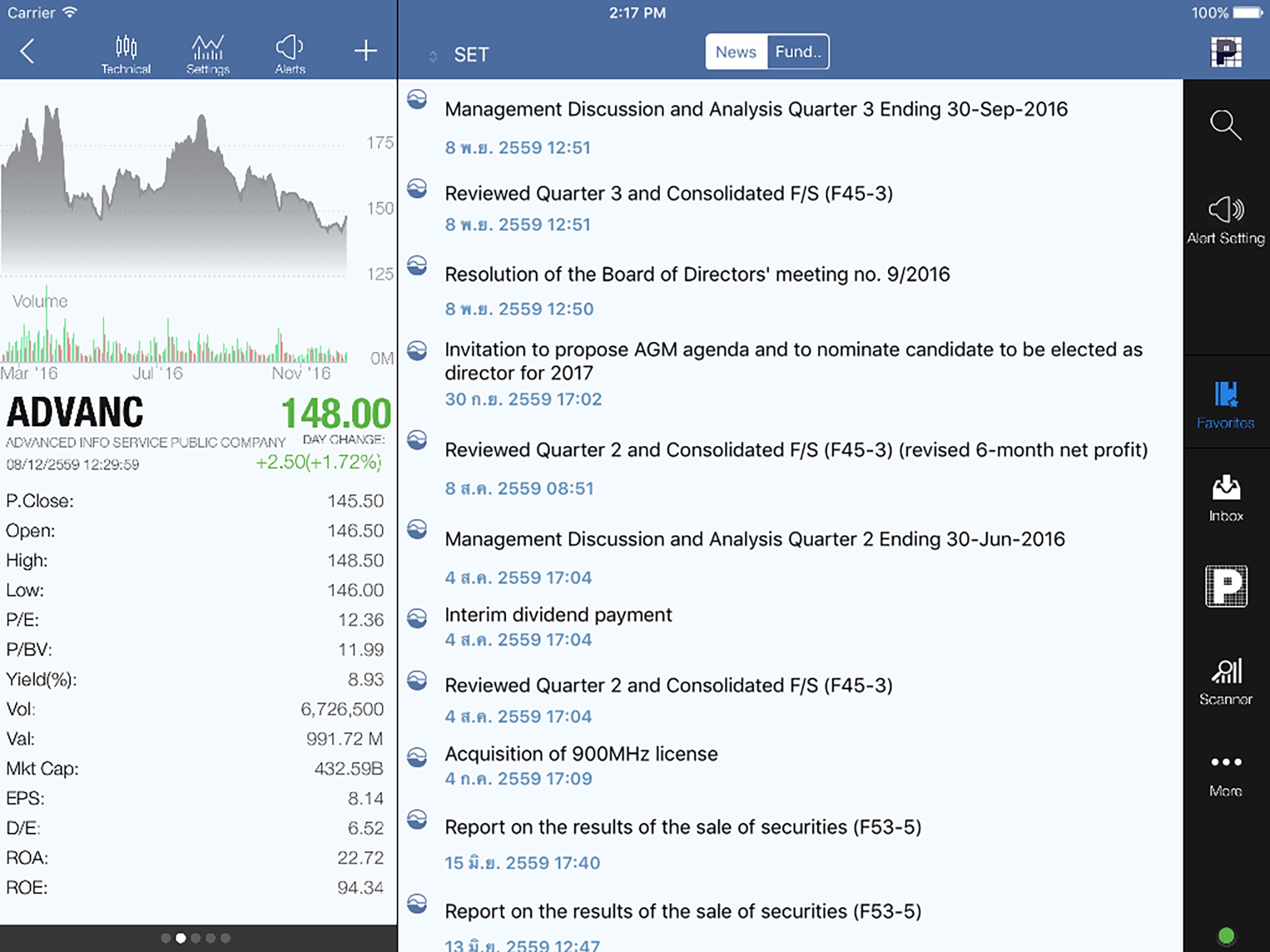 PST StockPick (For iPad) screenshot 2