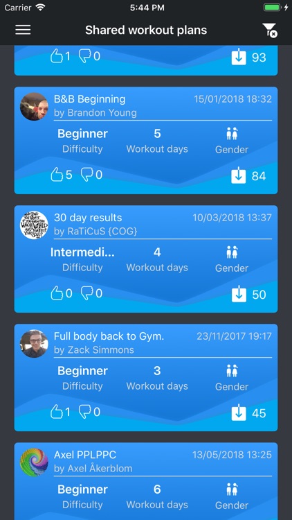 My Workout Plan Daily Tracker