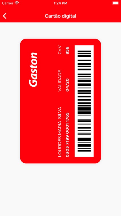 Cartão Gaston