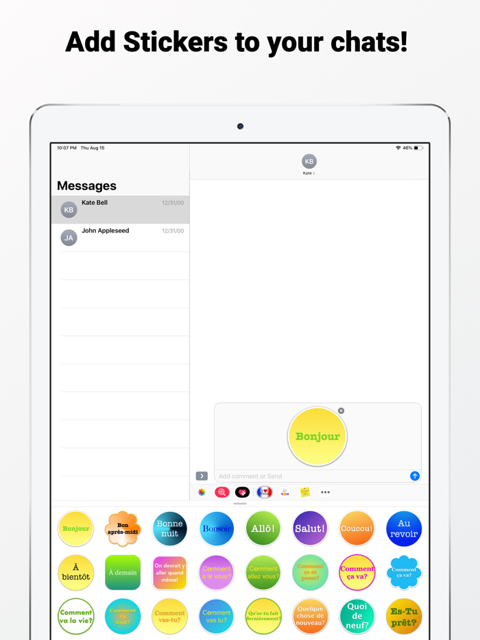 French Stickers for iMessage