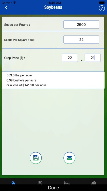 Harvest Loss Calculator