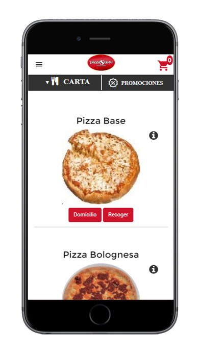 PizzaStore screenshot 2