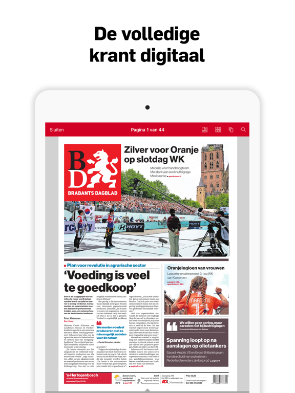 BD - Digitale krant iPad app afbeelding 1