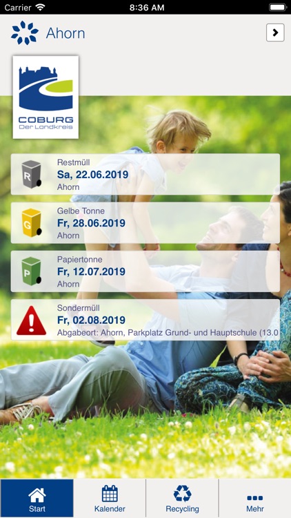 Landkreis Coburg Abfall-App