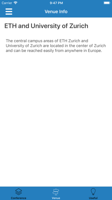 EUSN 2019 conference app screenshot 3