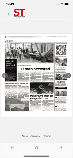 New Sarawak Tribune E Paper On The App Store