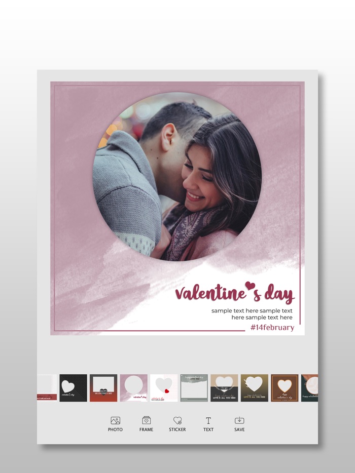 Valentines Photo Frame Maker