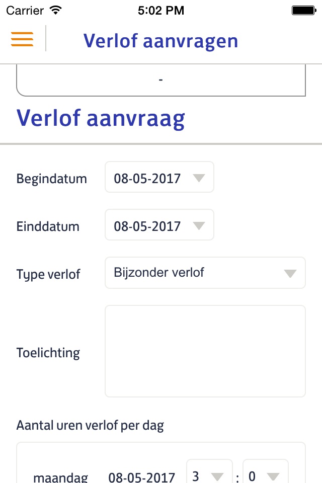 Mijn werk screenshot 3