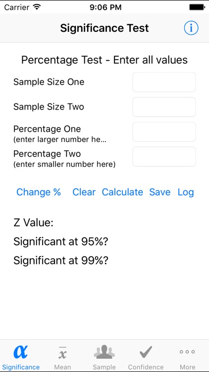 Significance Tester