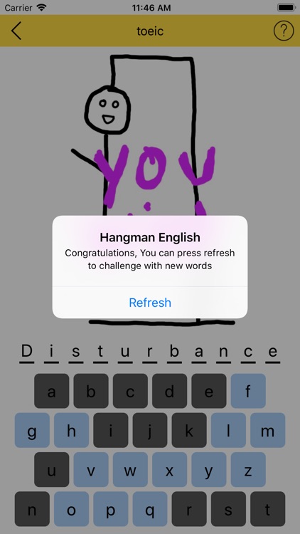 English vocabulary or Hangman screenshot-4