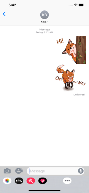 Red Fox FoxMoji Stickers(圖1)-速報App