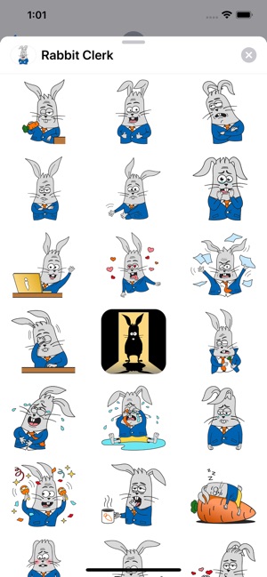 Rabbit Clerk Sticker Pack