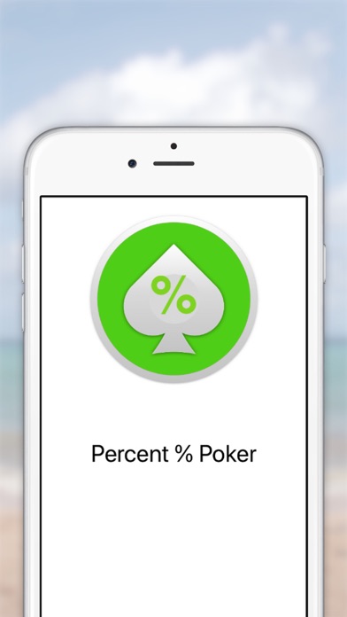 Percent % poker Percent % poker
