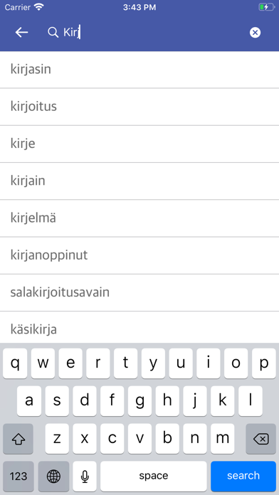Finnish Polish Dictionary screenshot 2