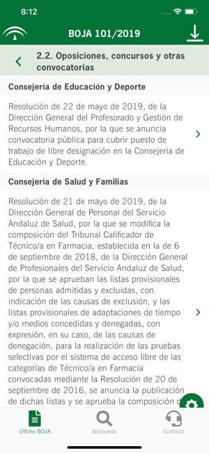 BOJA Boletín Oficial Andalucía(圖4)-速報App