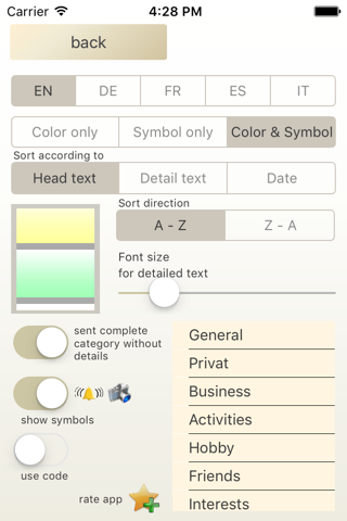 E&Q Notes lite - náhled