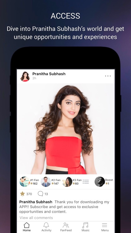 Pranitha Subhash Official App