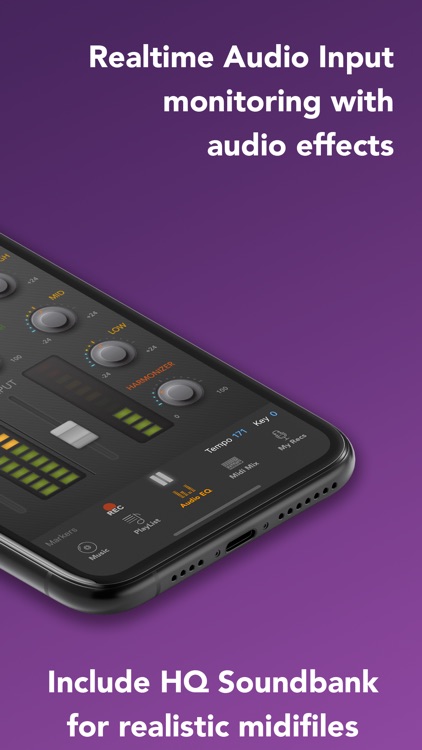 micOnTrax: Audio Midi Player