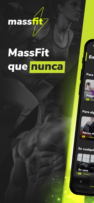 Massfit: Fitness en gym o casa