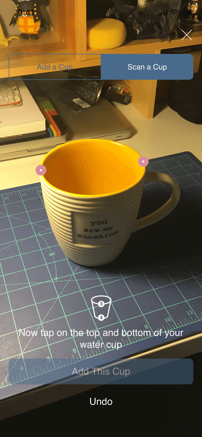 HOH - water cup AR scan