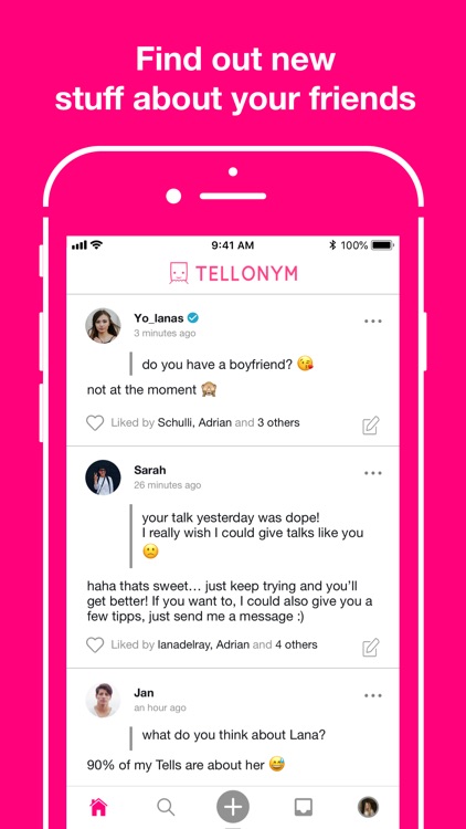 Tellonym: Honest Q&A, Feedback