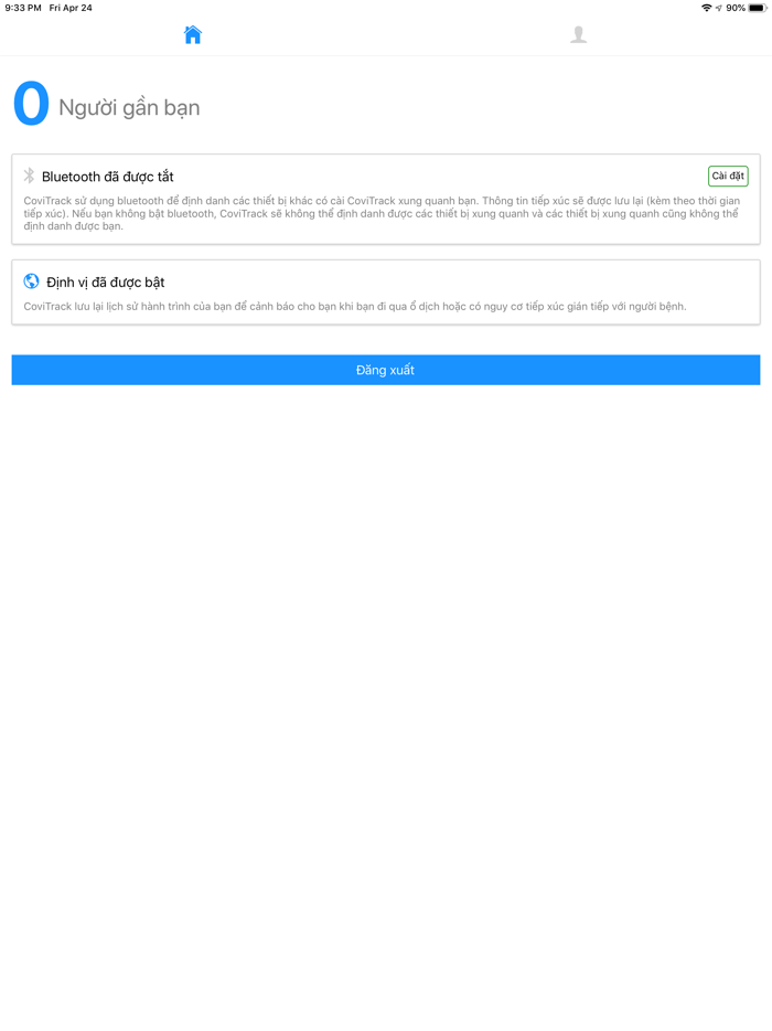 Cảnh báo tiếp xúc - CoviTrack