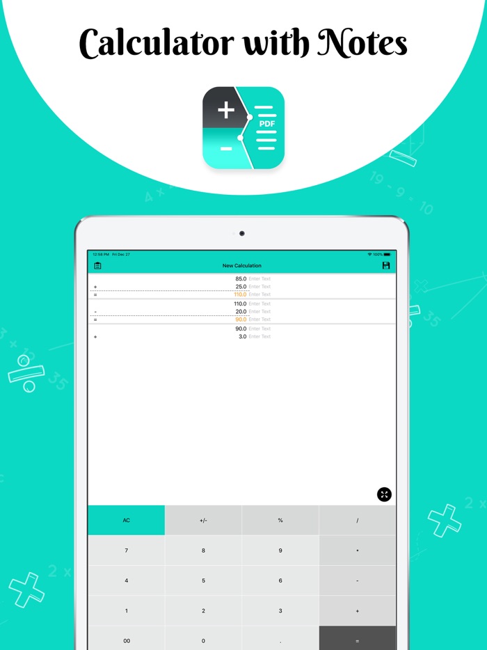 Calculator with Notes