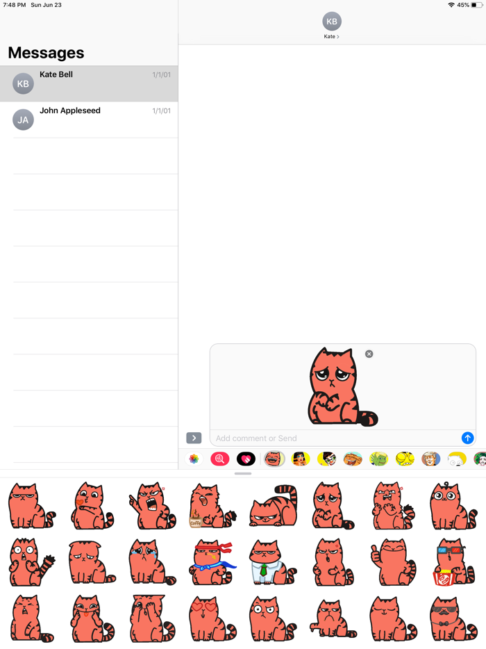 Red Pu The Amazing Cat Sticker