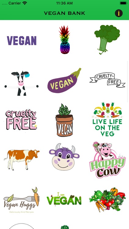 Vegan Bank Emojis App screenshot-6