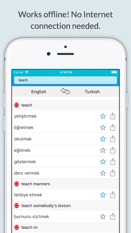 English Turkish Dictionary!