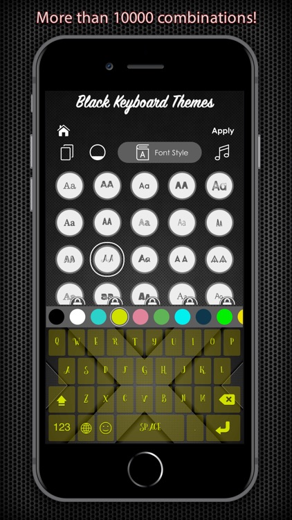 Black Keyboard & Key Themes screenshot-4