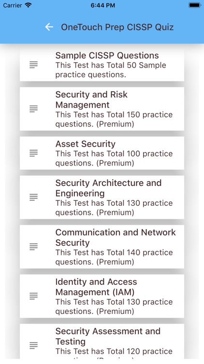 CISSP OneTouch Prep