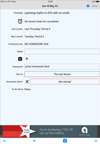 Student Homework Planner screenshot 2