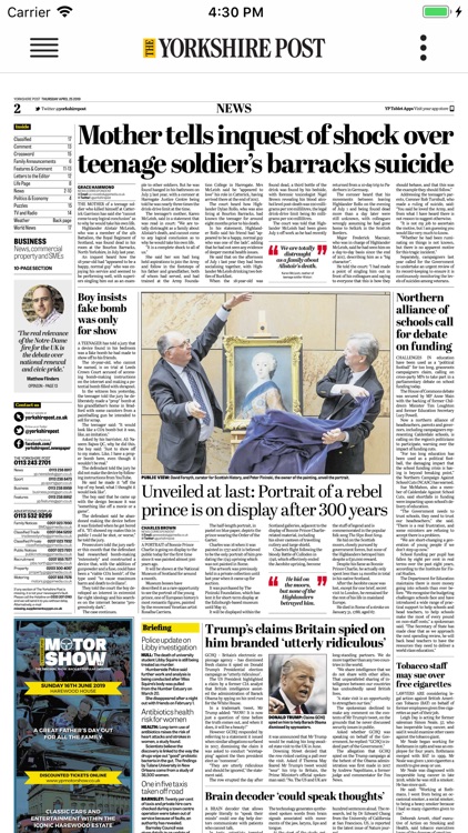 The Yorkshire Post Newspaper