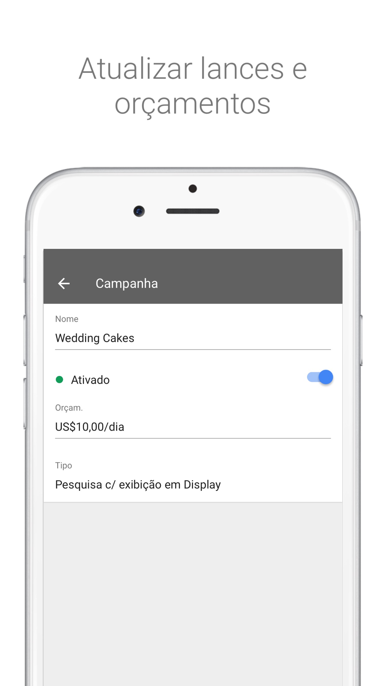Screenshot do app Google Ads