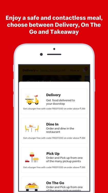 McDelivery India west & south