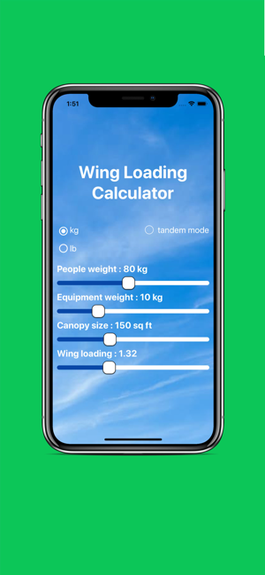 Wing Loading Calculator