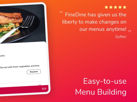 FineDine Tablet Menu App