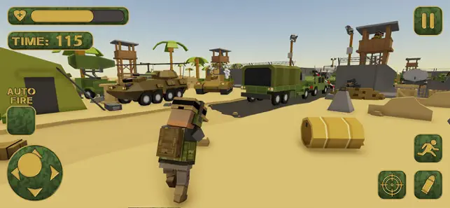 Blocky Army Modern War Strike, game for IOS