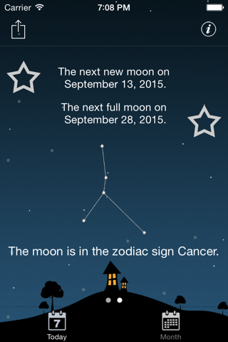 Moon phases calendar and sky screenshot 3